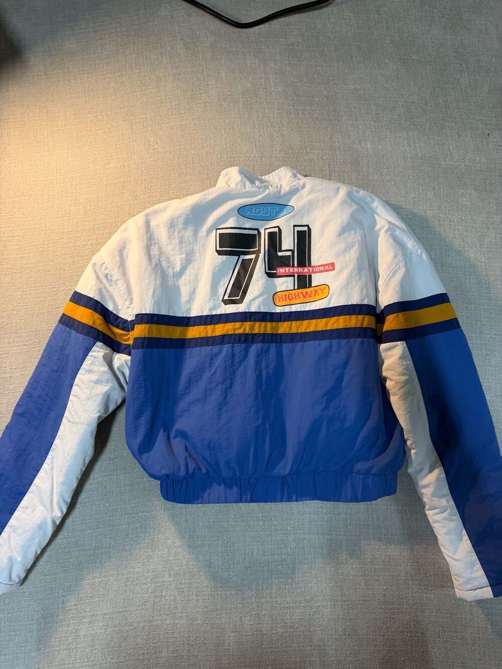 PrettyLittleThing California Racing Bomber Jacket - Picture 6 of 7